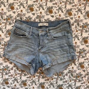 Abercrombie & Fitch Light Blue Jean Shorts